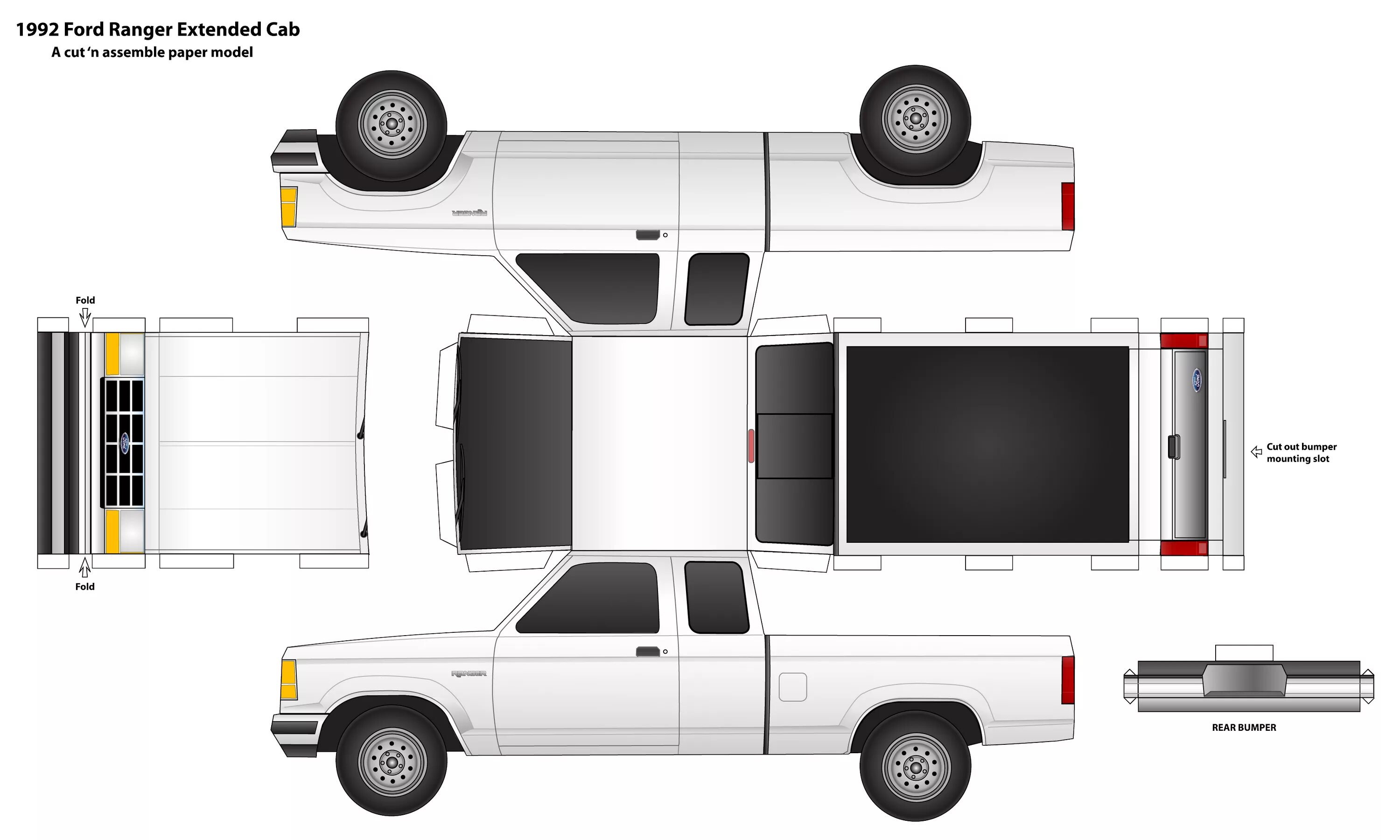 Шаблон для склеивания машин. Бумажные развёртки машин Кадиллак. Ford Ranger 2008 развёртка. Развёрток Ford Ranger. JCARWIL Papercraft фургон.