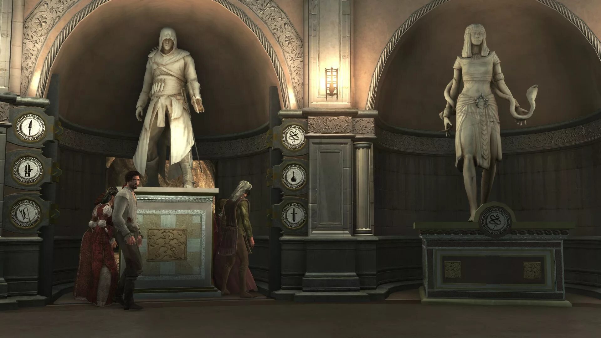 Игра масоны. Статуя Амунет в Assassins Creed 2. Статуи ассасинов в Assassins Creed 2. Гробница Амунет Assassins Creed 2. Assassins Creed 2 статуи ассасинов на вилле.