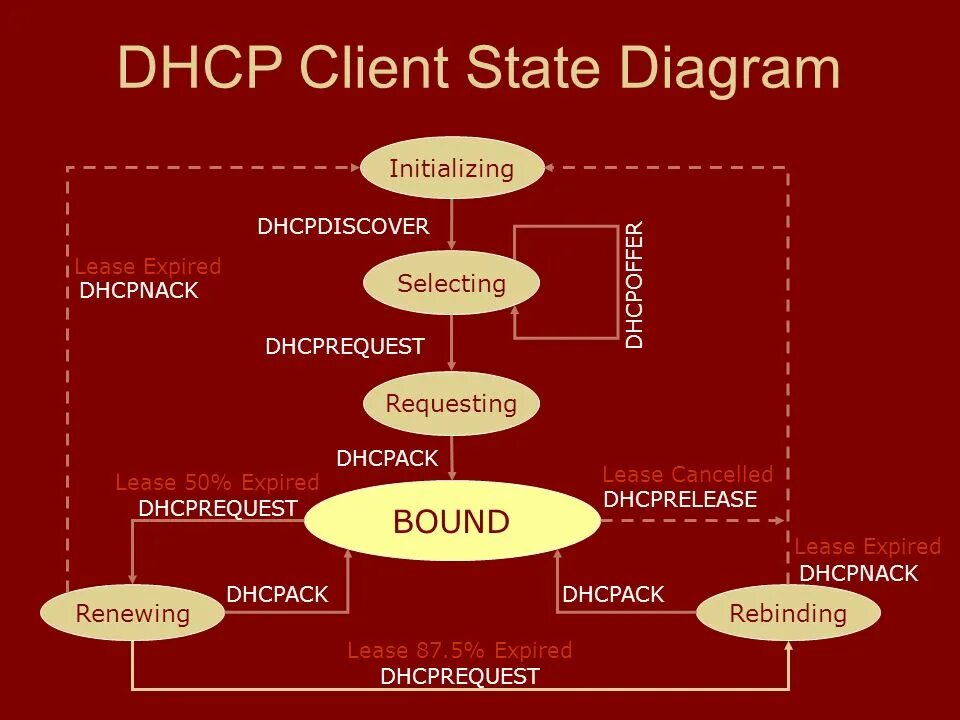 DHCP Leases. DHCPNACK. Lease expires перевод. Client init