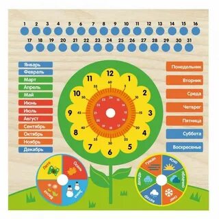 Информационные календарь часы