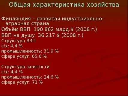 Тест общая характеристика хозяйства