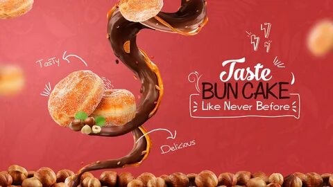 food service Packaging sweet colorful Bakeshop cake Advertising chocolate t...