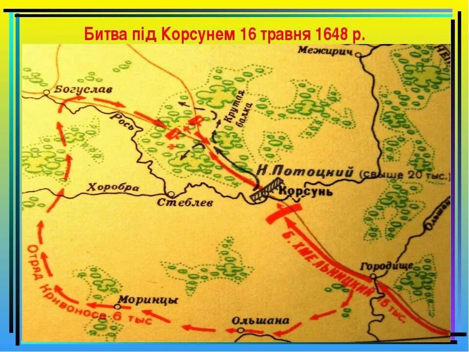 Битва при корсуни. Битва хмельницкого под корсунем 1648. битва при жёлтых водах карта. битва под жёлтыми водами. битва на желтых водах 1648.