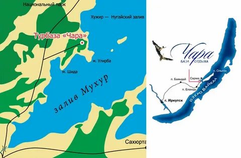 Карта турбаз байкала