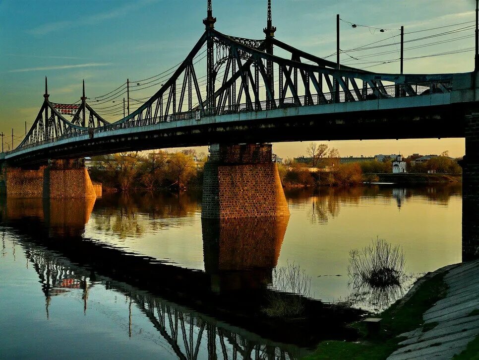 Красота твери. Староволжский мост. Город Тверь. Старый мост Тверь. Тверь красота города.