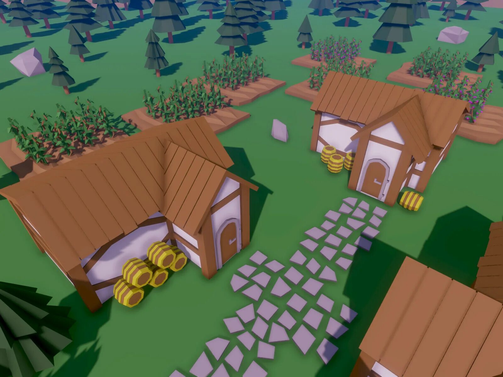 Казуальные игры. Лоуполи деревни ассеты. Ферма референс. Low poly средневековая деревня. Desing игра.