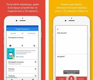 Приложение которое переводит на экране
