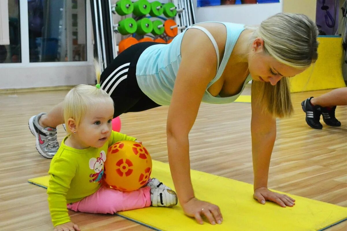 Детский фитнес. Спортивные занятия для детей. Фитнес с малышом. Физкультура для малышей.