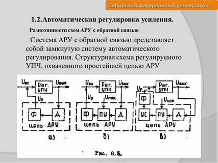 Регулировка автоматических систем