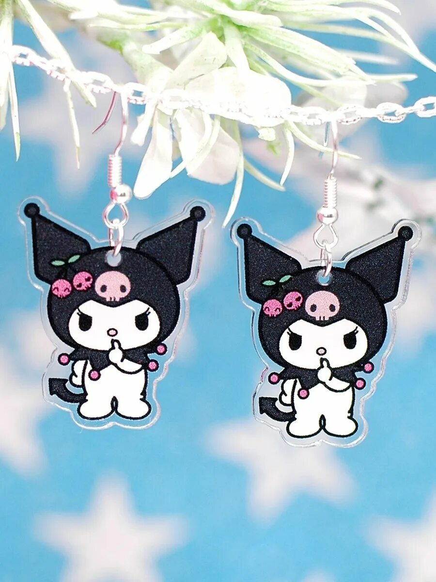 Ожерелье хелло китти. Серёжки с kuromi. Сережки хелло китти. Серьги хелло китти куроми. Серёжки бижутерия для подростков.