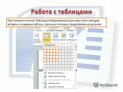Требуется на работу в таблицу