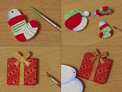 Новогодняя игрушка из картона своими руками