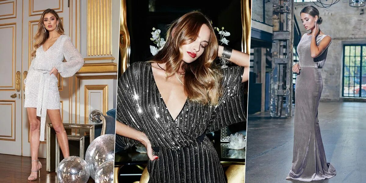 Девушка в голубом платье. Эффектное платье. Лук блестящий. Встреча нового года в белом цвете. 2022 в каком цвете наряжаться.