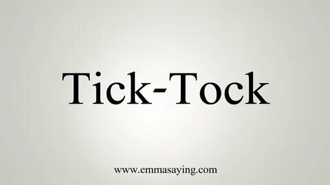 Tick tock на русском
