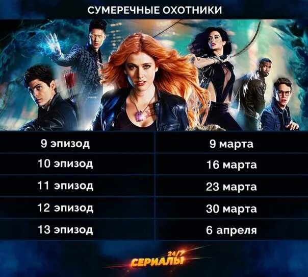 Даты выхода серий любимых