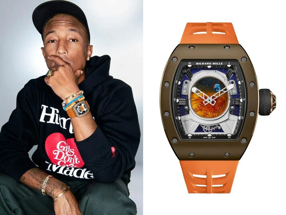 Часы Наваи Richard Mille. Richard Mille RM 005. Richard Mille Pharrell. Часы за 24 миллиона