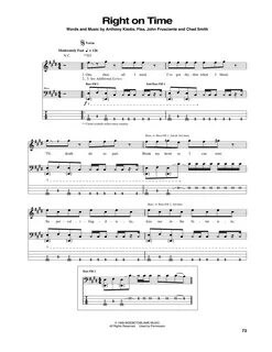 Red hot chili peppers tabs