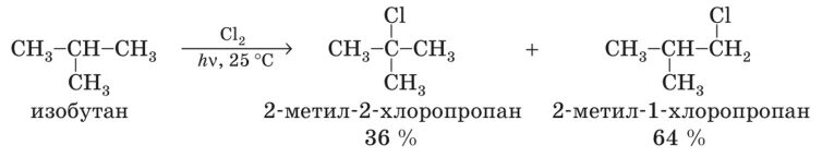 Хлорирование бутаном 1