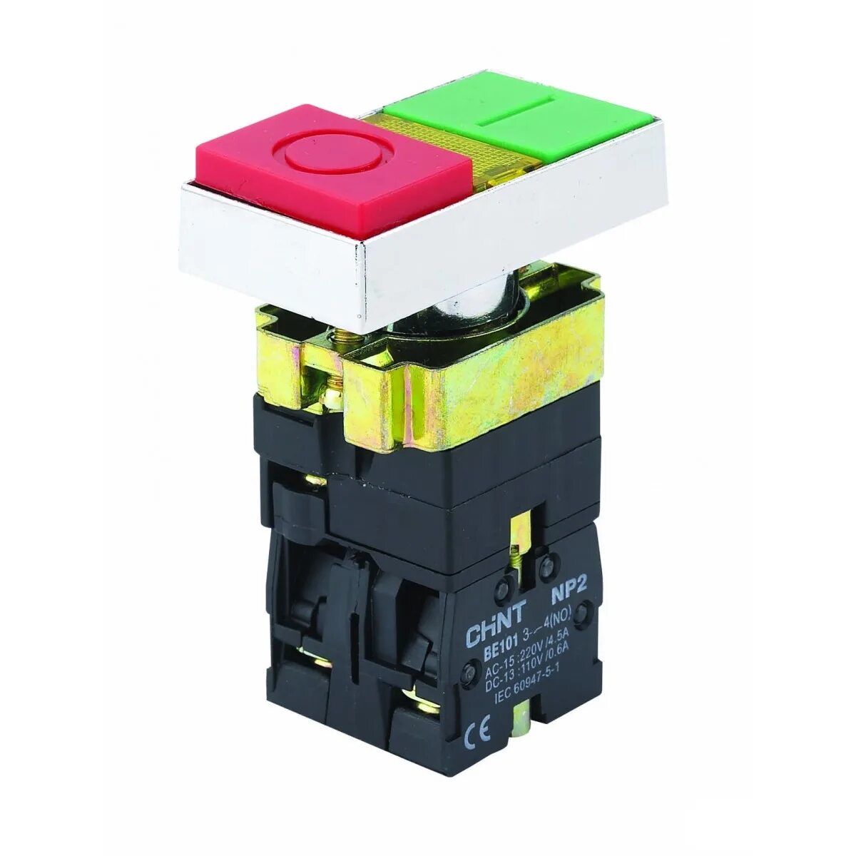 Переключатель np2. Np2-ew8465 двойная кнопка 1но+1нз ac/dc 220/230в(led) ip40 (chint). двойная кнопка np2-bw8465 1но+1нз ac230в(led) ip40 (chint). кнопка chint np2. np2-bw8465.