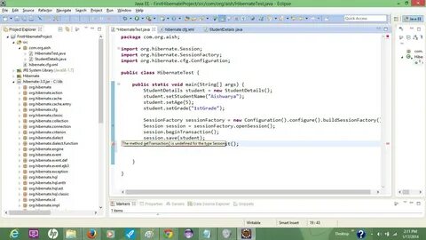 Nested exception is