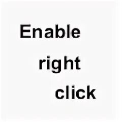 Enable right click