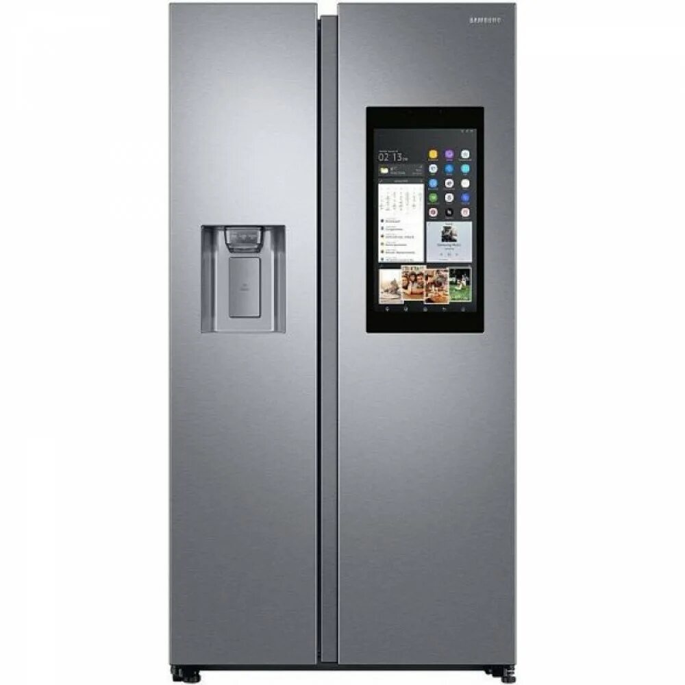 Самсунг бай. Холодильник Samsung Family Hub rs68n8941sl. Холодильник Samsung RS 68n8941sl. Холодильник самсунг Side by Side. Смарт-холодильник Samsung Family Hub.