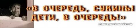 В очередь сукины дети в очередь