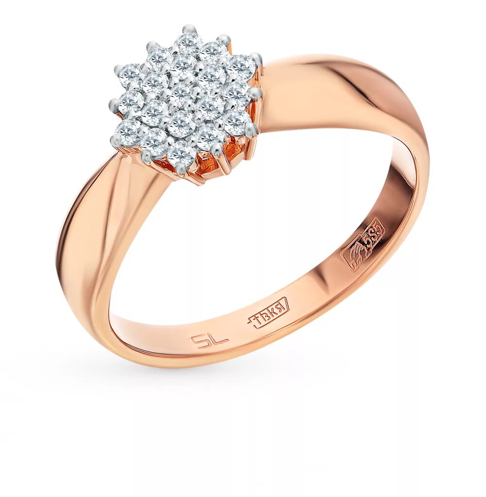 Золотое кольцо с бриллиантами Санлайт. Кольца золото Даймонд 585. Кольцо Санлайт с бриллиантами 19. Золотое кольцо sunlight