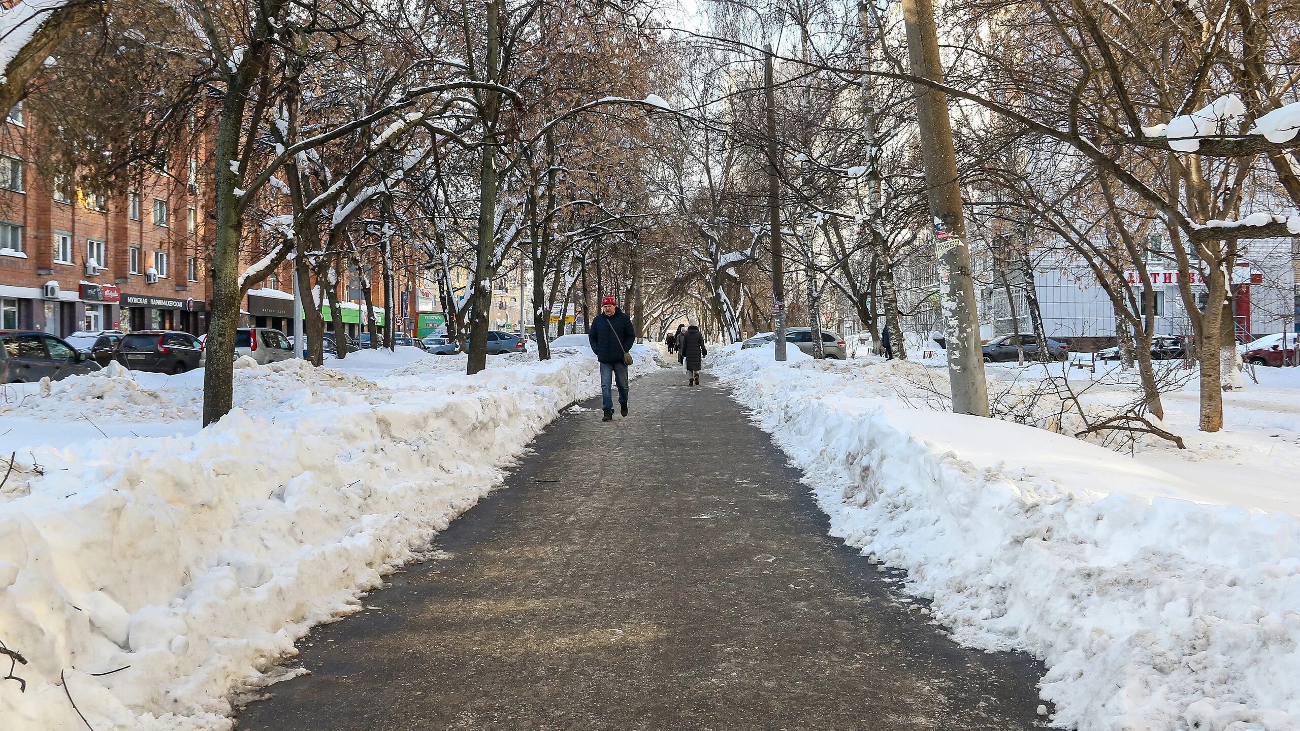 Зимний день в городе. Нижний Новгород февраль.