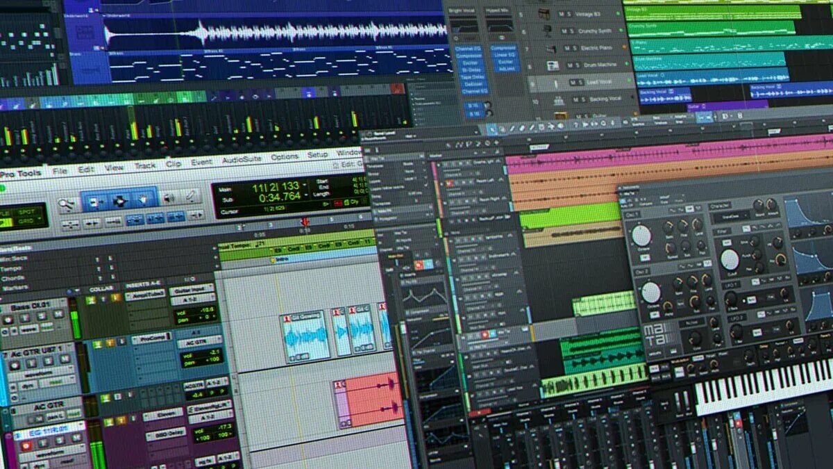 DAW Digital Audio Workstation. Цифровая звуковая рабочая станция (Digital Audio Workstation. FL Studio Ableton Cubase. Профессионального софта – DAW.. Включи звук со станции