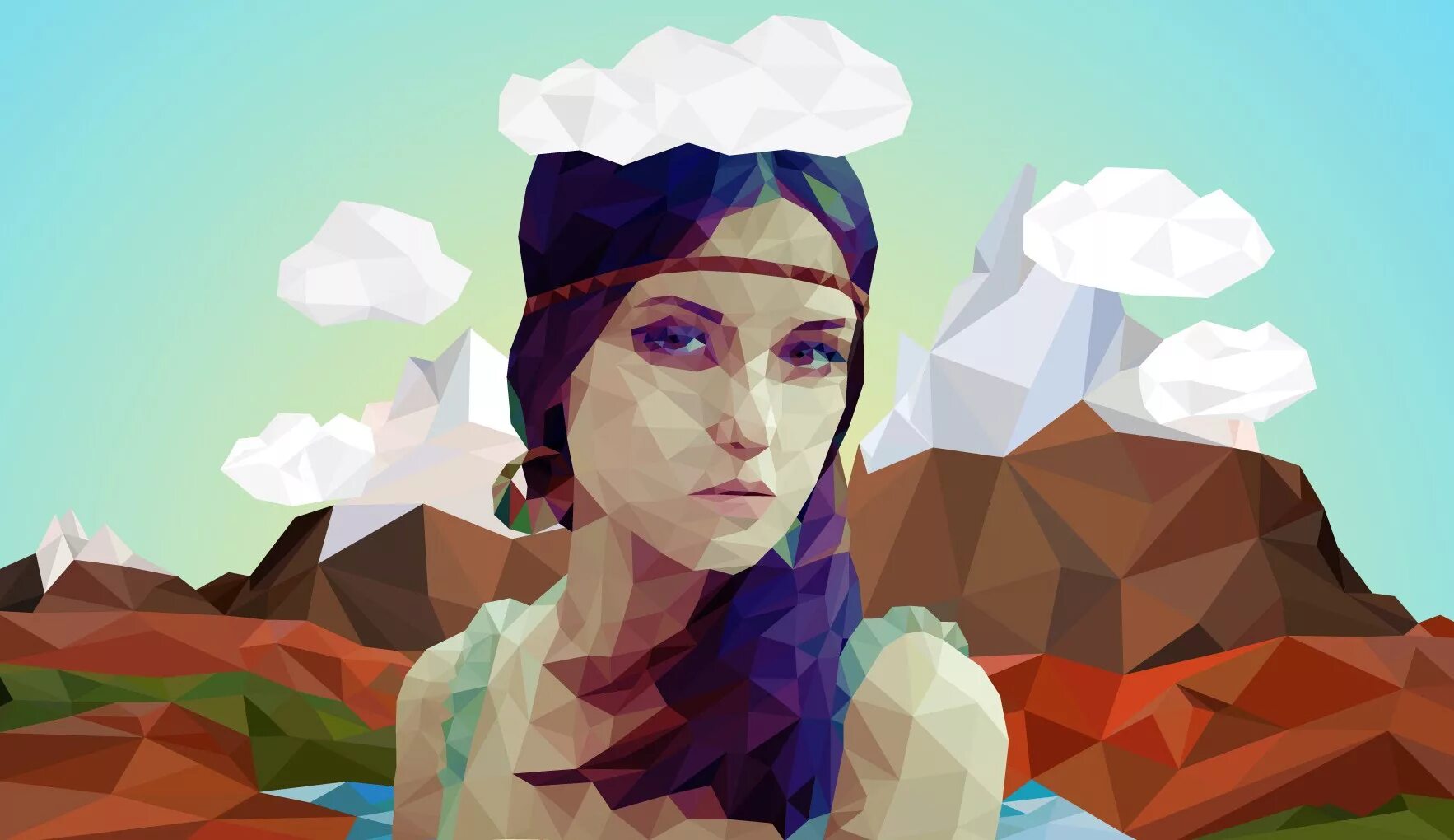 Кто такие поли. Стиль low poly. рисование полигонами. иллюстрации в стиле low poly. полигон арт.