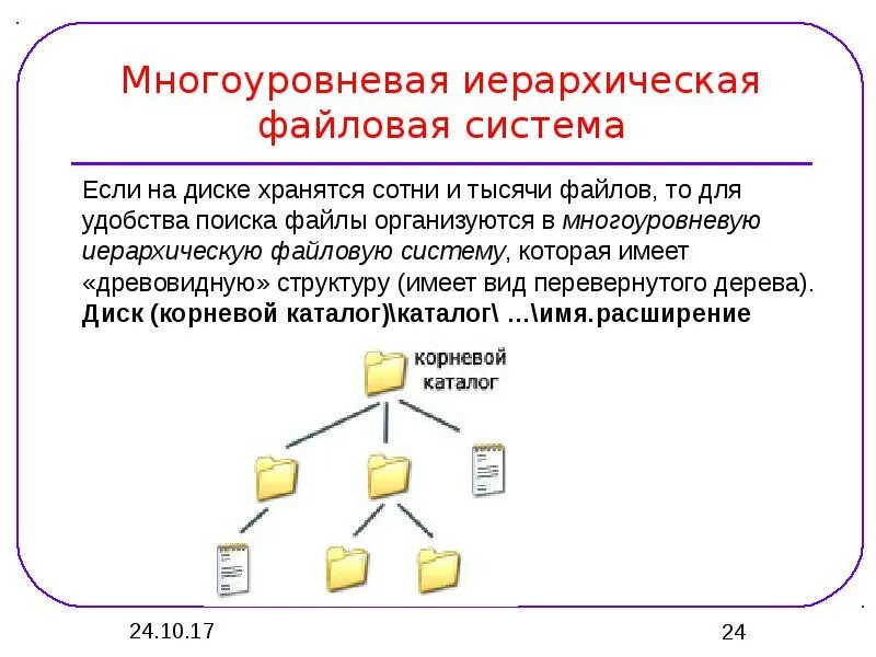 Документы каталог 1 уровня в файловой структуре. Схема иерархической файловой системы. многоуровневую иерархическую файловую структуру. многоуровневая иерархическая файловая система. иерархическая файловая структура.