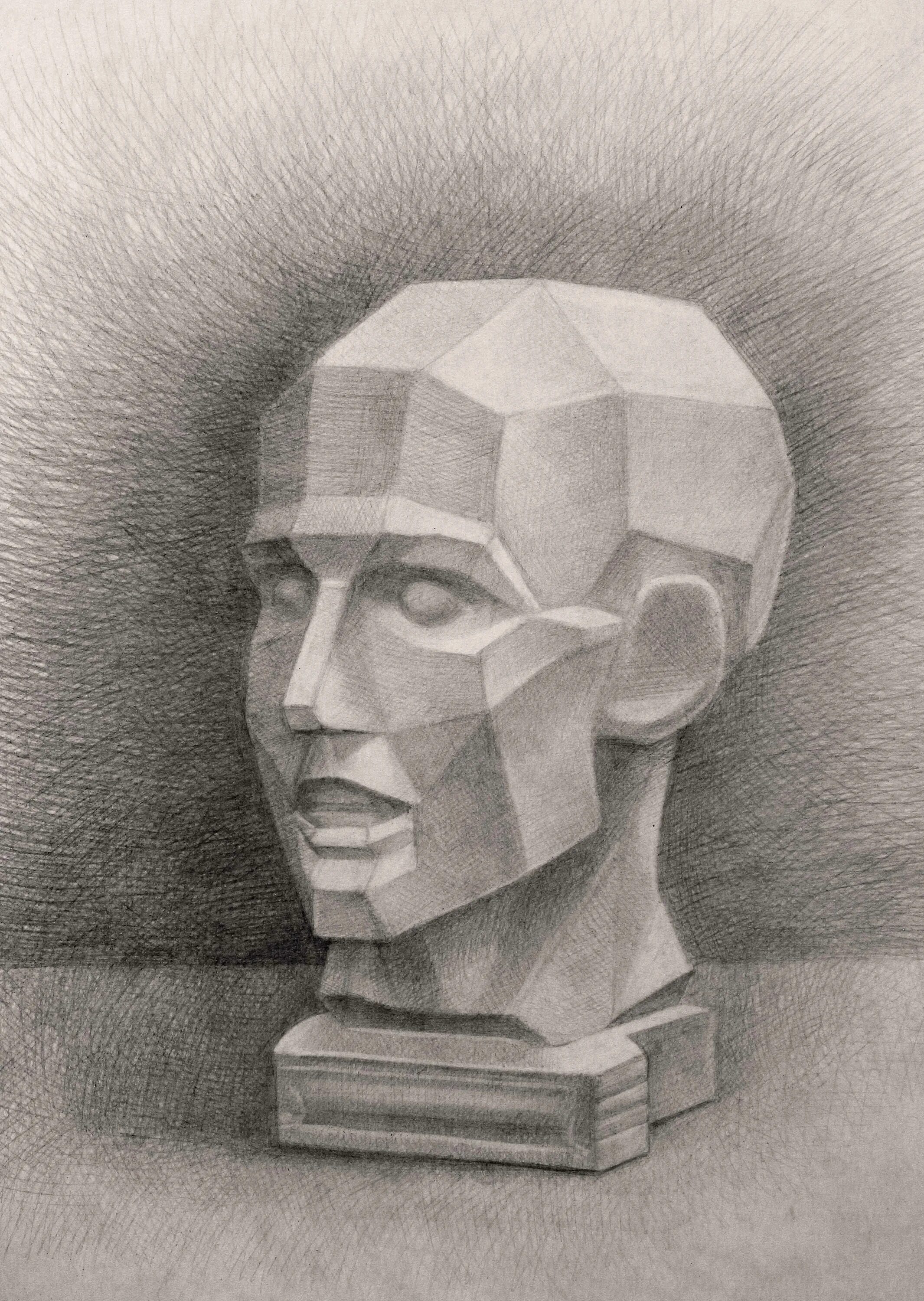 Рисунок головы. Обрубовка головы Давида. Обрубовка Торопыгина. Голова Гудона обрубовка. Обрубовка головы Академический.