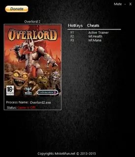 Overlord 2 трейнер
