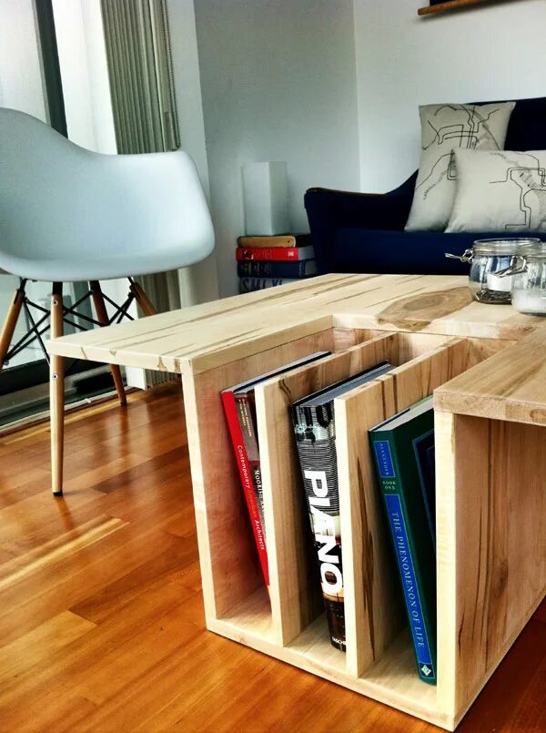 Столики для хранения. Оригинальные столы. Дизайнерская мебель. Дизайнерский стол из фанеры. Дизайнерский журнальный стол из фанеры.
