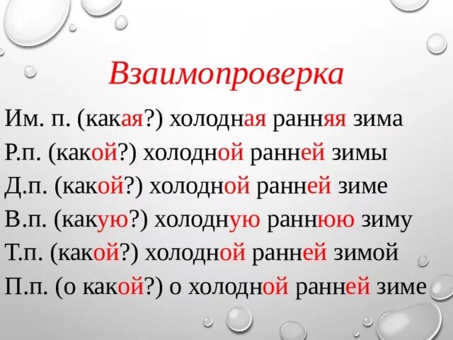 Зимний день падеж прилагательных. Склонение имен прилагательных. Склонение и род имен прилагательных. Склонение имени прилагательного женского рода. Склонение имен прилагательных женского рода.