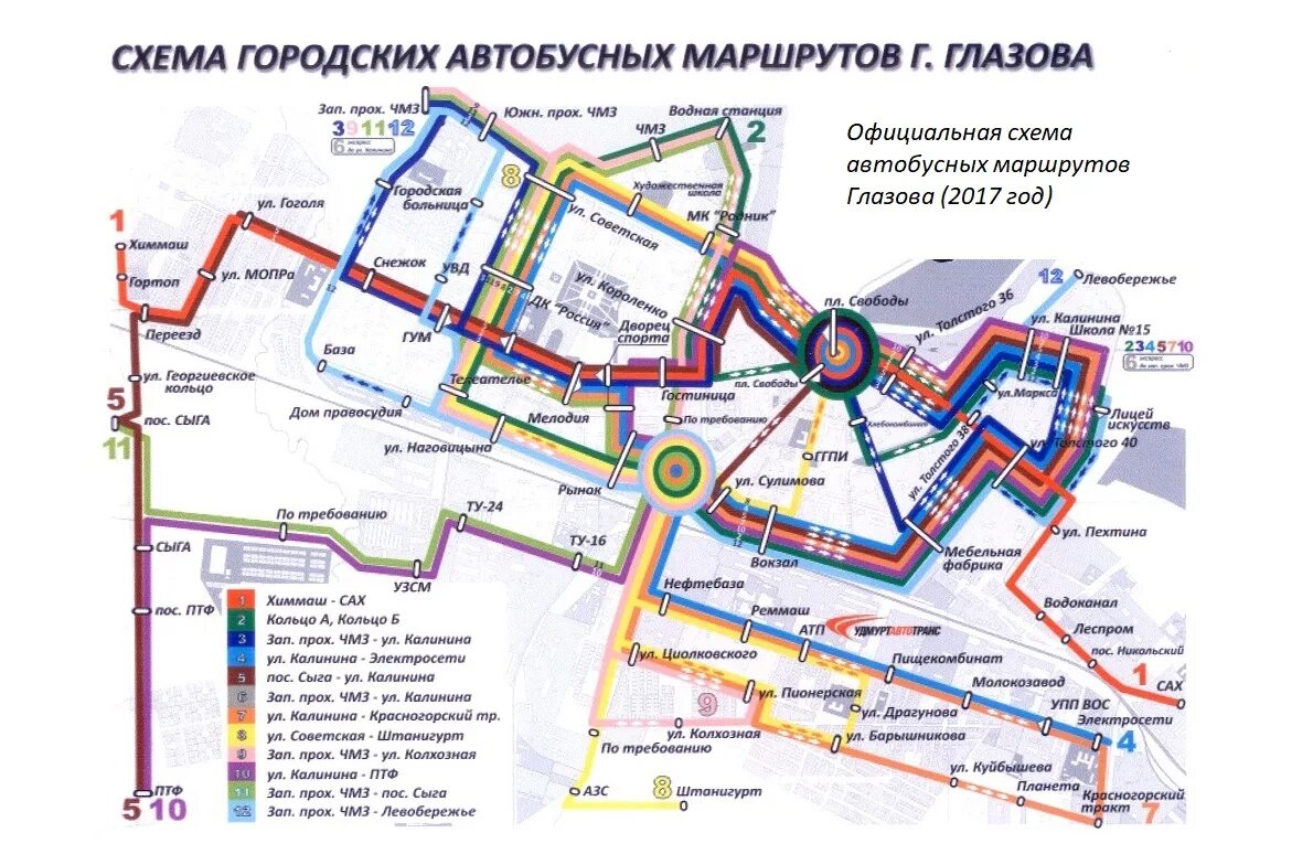 Автобус городской карты