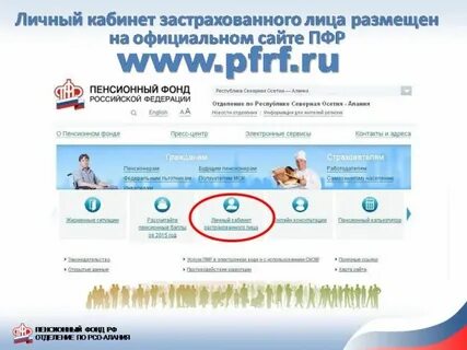 Сайт застрахованного лица