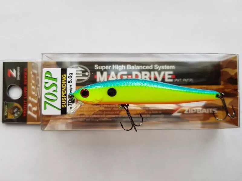 Воблер 5 гр. ZIPBAITS Rigge 70sp. Воблер Rigge 70sp. Воблер ZIPBAITS Rigge 70sp. Mag Drive Rigge 70 SP.