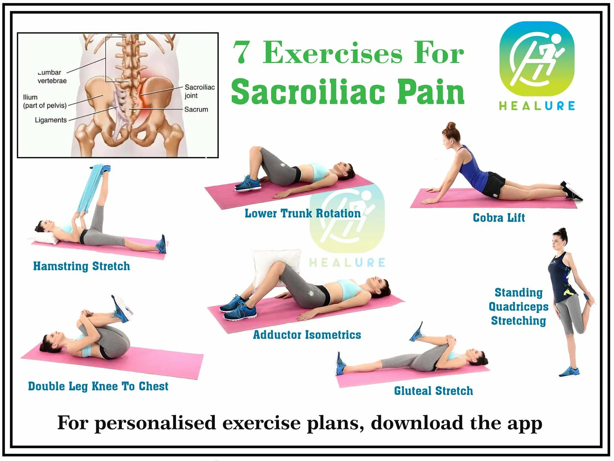 A an exercises. Hamstring exercises. Knee Joint exercise. Back Pain exercises.