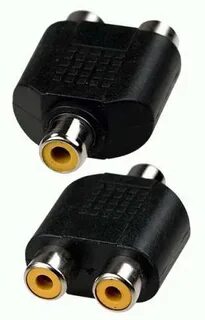 Переходник rca 2 гнездо rca