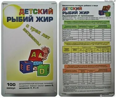 Можно ли давать рыбий жир