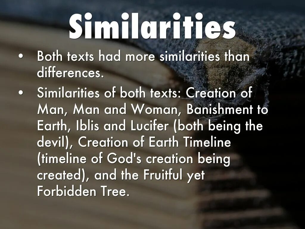 And are similar in many. Bible and quran. similarities.