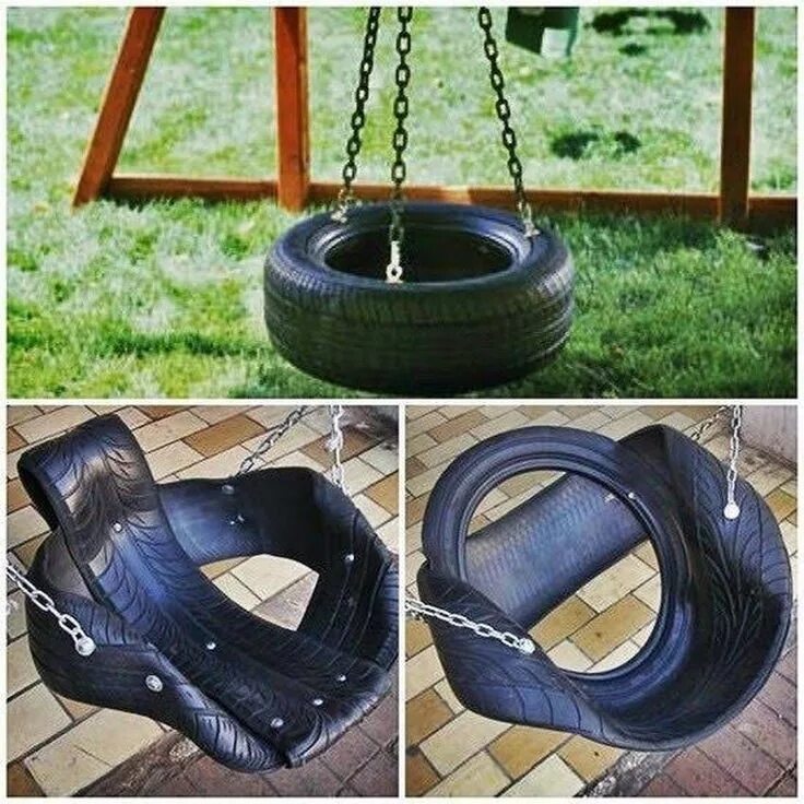 Садовая мебель из шин Recycled furniture, Old tires, Tire art