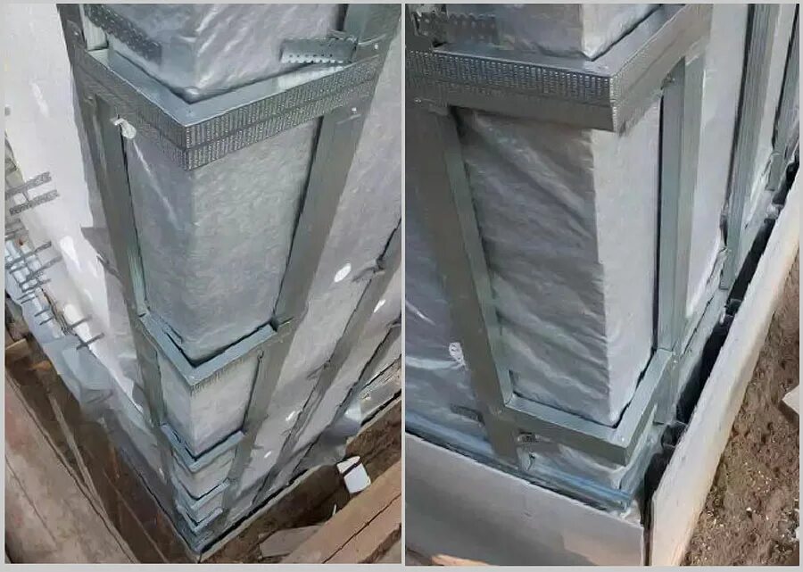 Обрешетка углов. Обрешетка углов. Обрешетка под фасадные панели альта профиль. Монтаж углов на каркаснике. Обрешетки в углу.