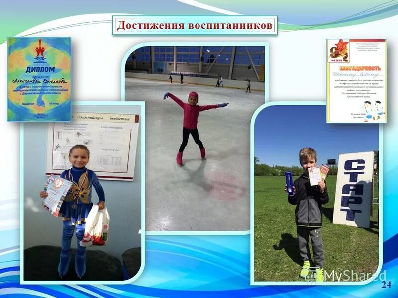 индивидуальные достижения воспитанников
