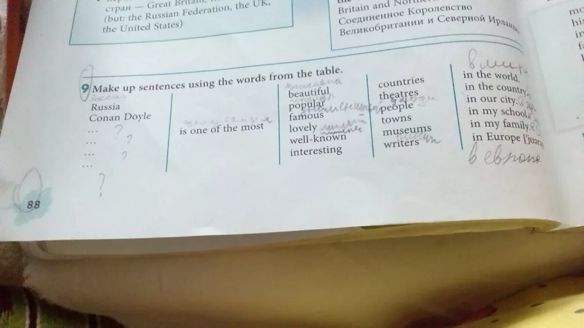 Make up sentences using the table. Make up sentences using the words. make up sentences using the words from the table. make sentences with the words from the table. make up sentences using the words from the table перевод на русский.
