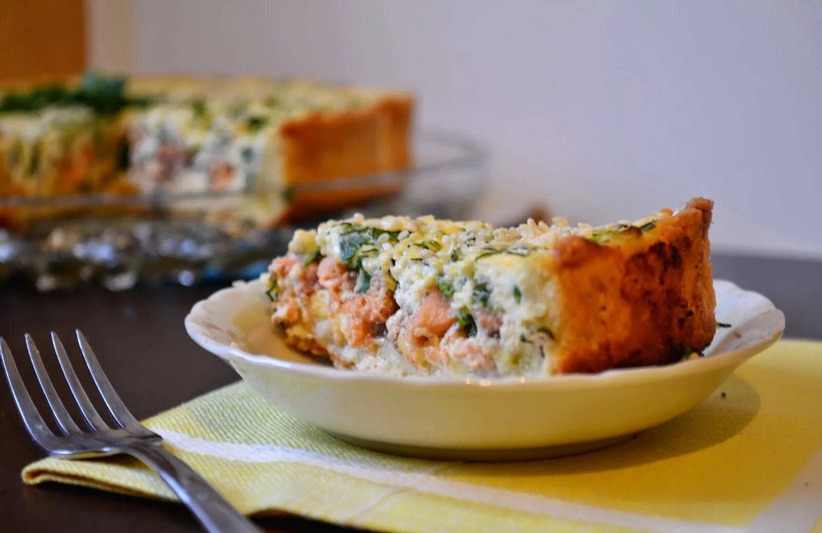 Открытый пирог с рисом