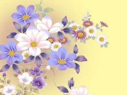 Цветочки для открытки