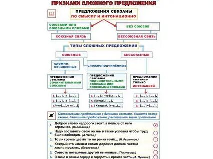 Сложные предложения русский 7 класс